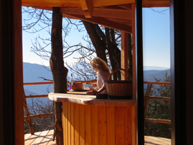 Cabane Saint Roman de codiere : Terrasse